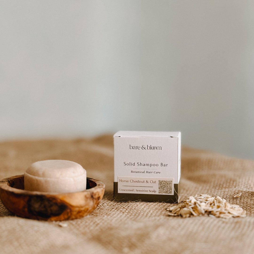 Horse chestnut & Oat Solid Shampoo Bar - Bare and Bloom