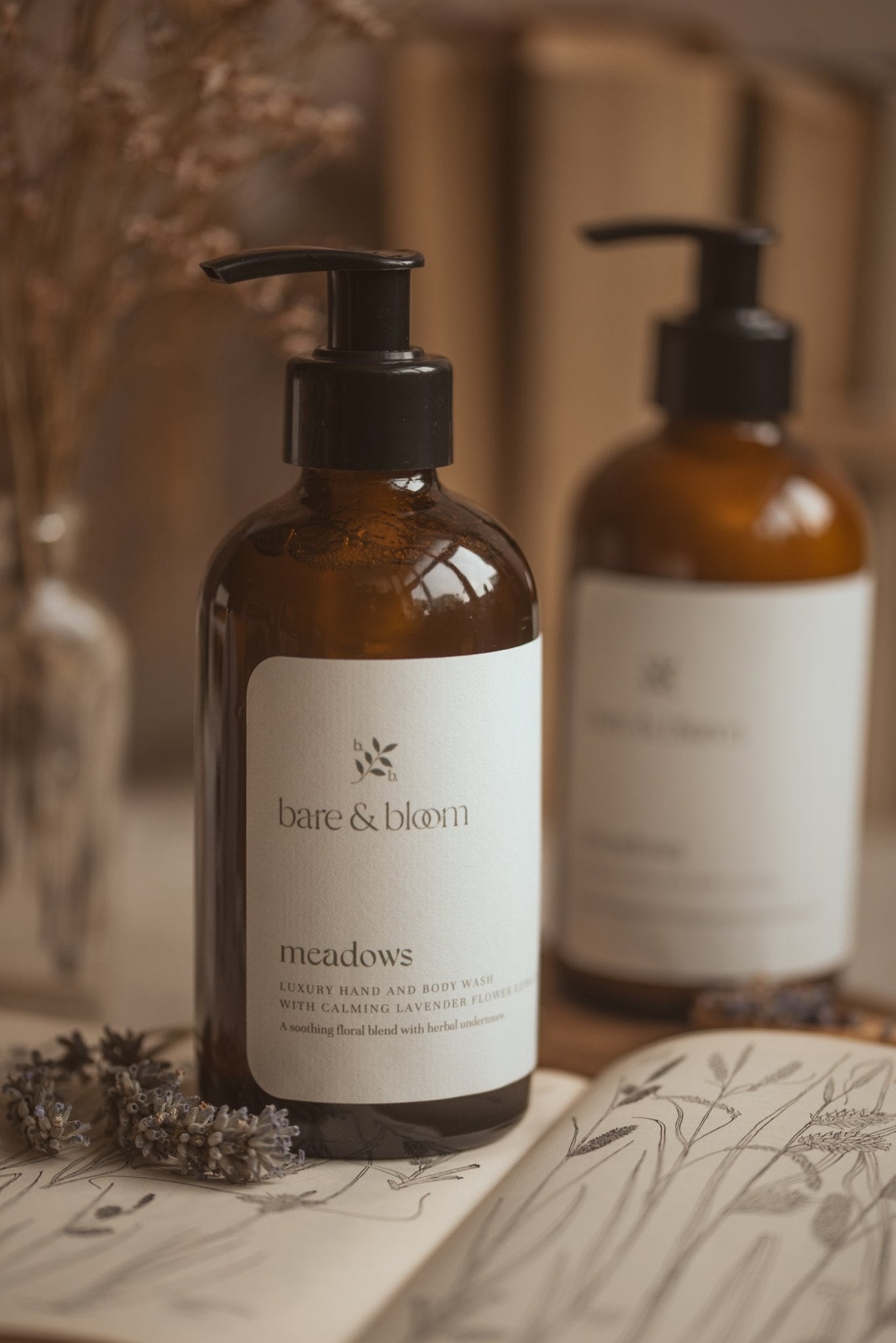 Meadows Natural Luxury Hand and Body Wash 250ml - Bare and Bloom