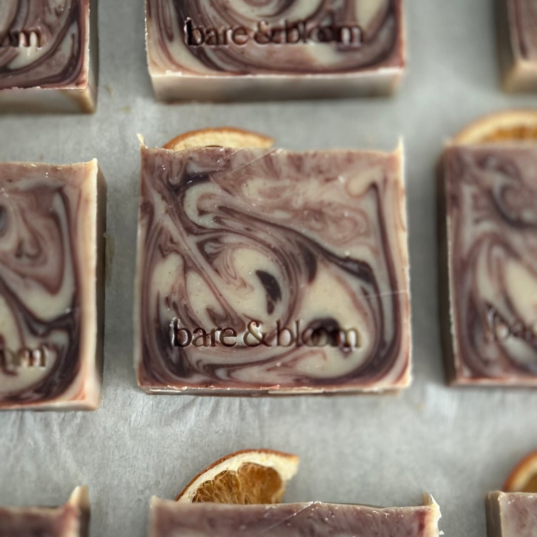 Spiced Cocoa & Orange Botanical Handmade Soap - Bare and Bloom