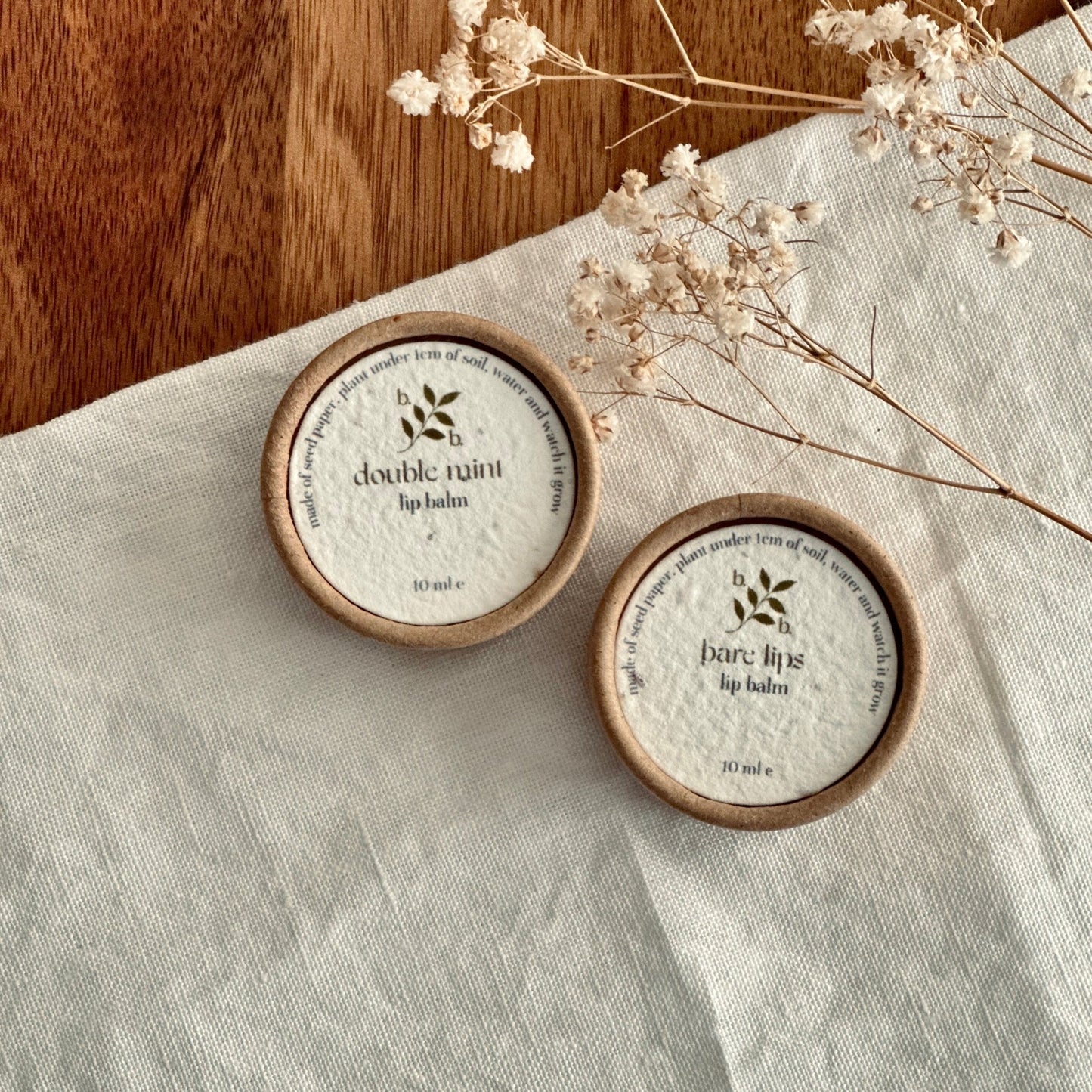 100% Natural Vegan Lip Balm - Bare and Bloom