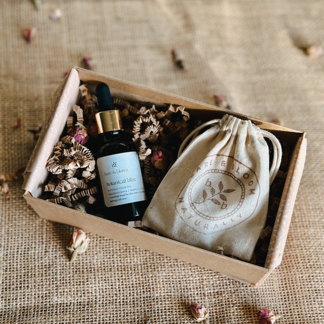 Botanical Face Oil + Gua Sha Massage Tool - Bare and Bloom