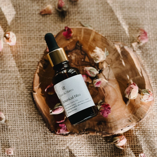 Botanical Face Oil + Gua Sha Massage Tool - Bare and Bloom