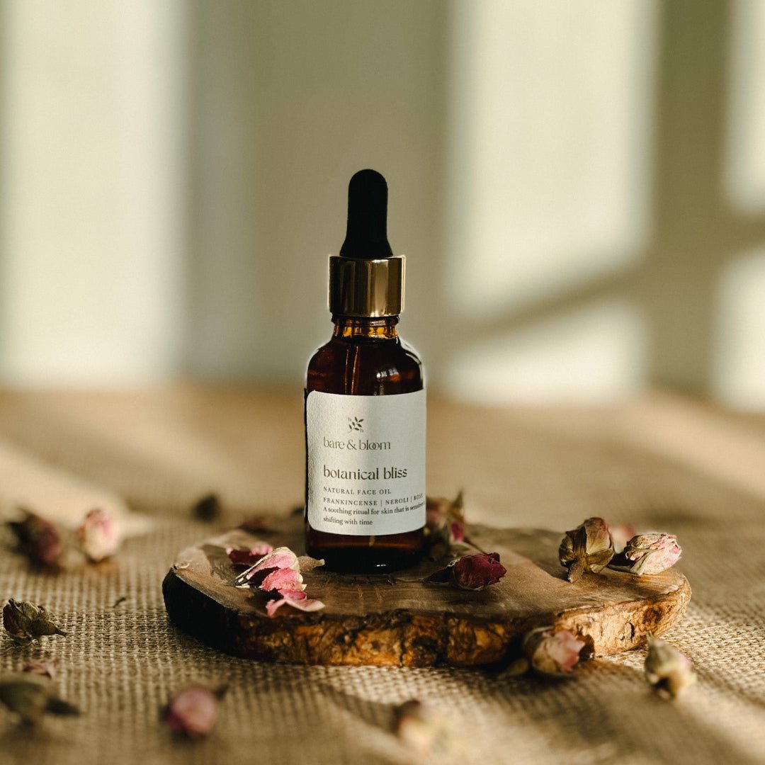 Botanical Face Oil + Gua Sha Massage Tool - Bare and Bloom