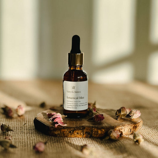 Botanical Face Oil + Gua Sha Massage Tool - Bare and Bloom