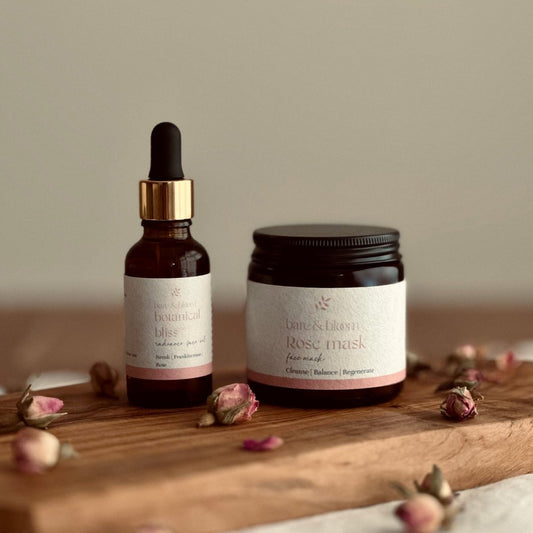 Botanical Face Oil + Rose Mask - Bare and Bloom