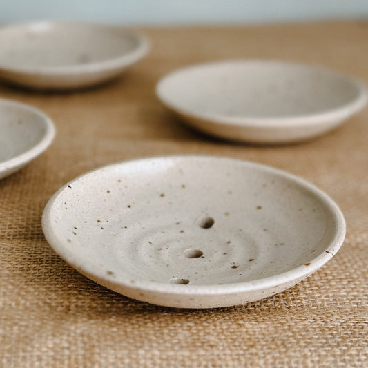 Handmade Ceramic Draining Soap Dish - Bare and Bloom