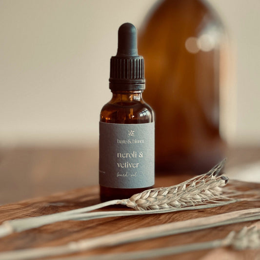 Natural Beard Oil Neroli & Vetiver - Bare and Bloom