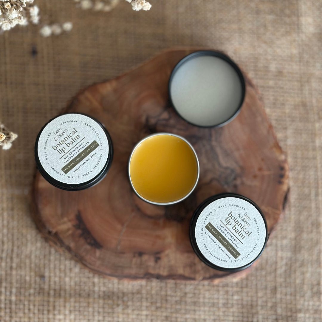 Natural Vegan Lip Balm - Bare and Bloom