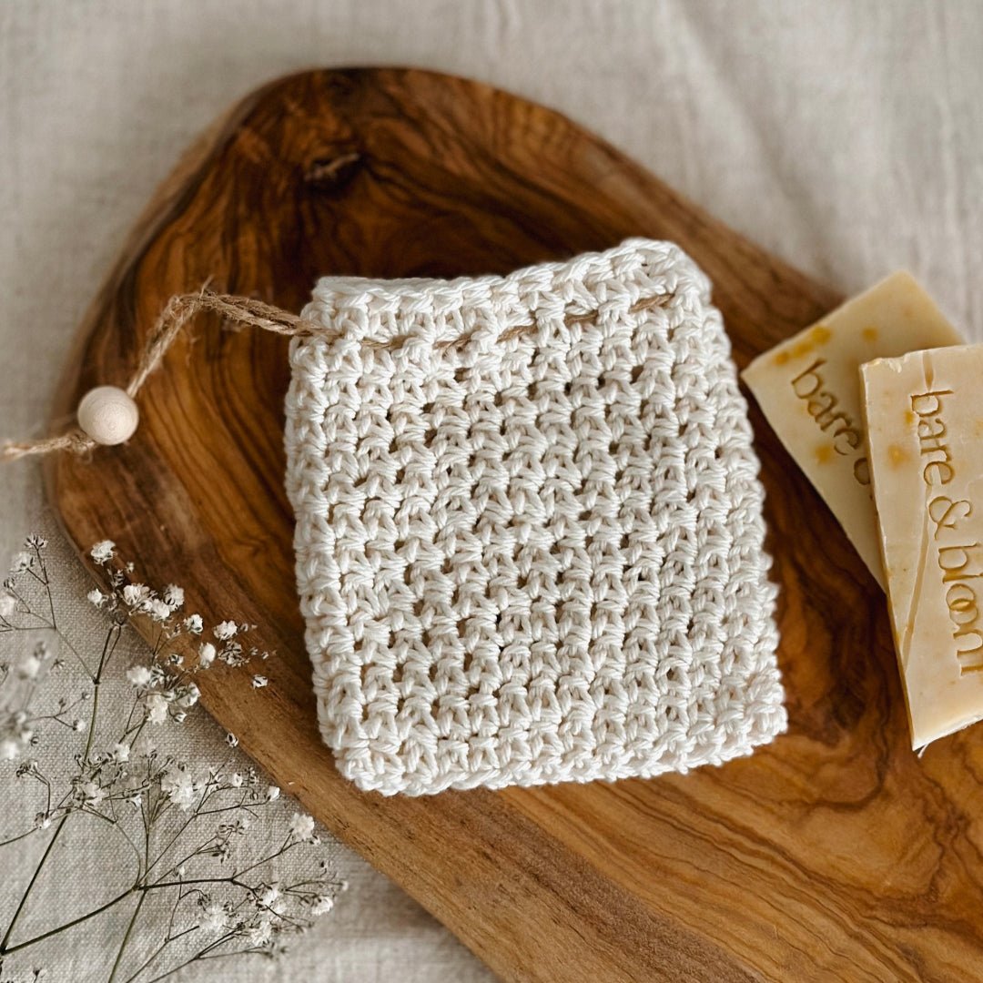 Organic Cotton Soap Bag - Bare and Bloom