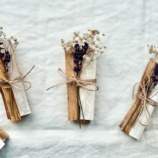 Palo Santo + Selenite Wand Set - Bare and Bloom