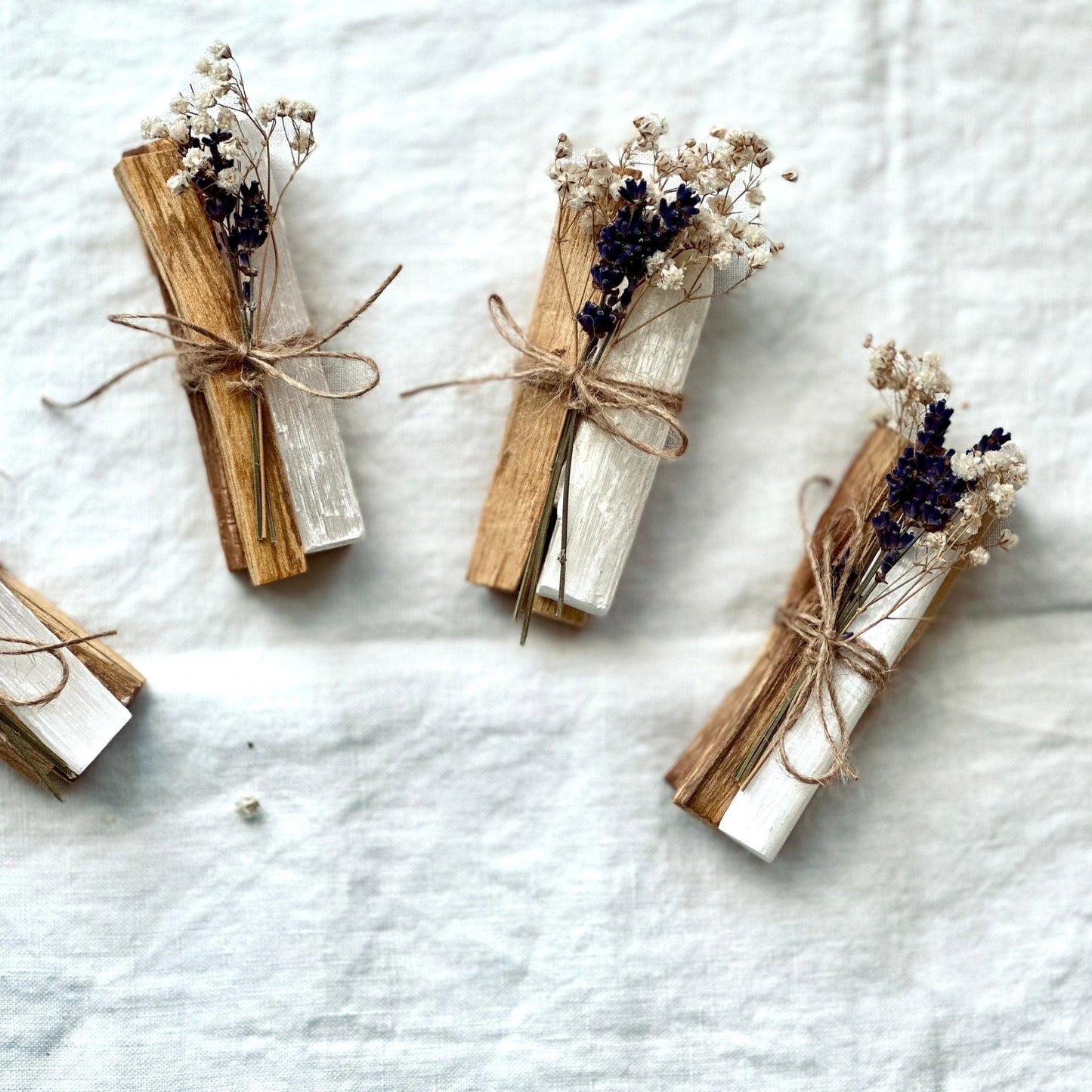 Palo Santo + Selenite Wand Set - Bare and Bloom