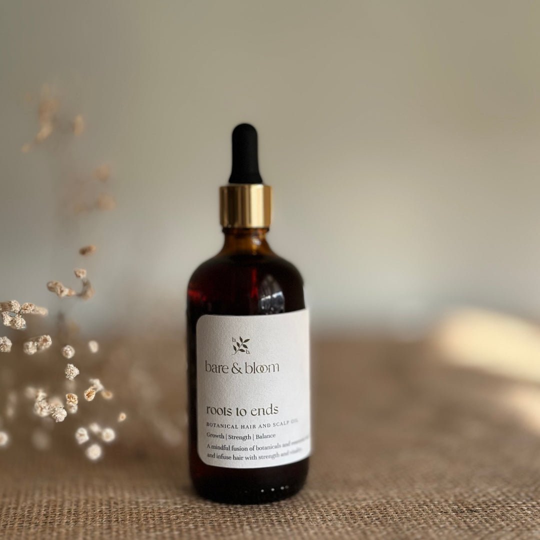 Roots to Ends Botanical Hair Oil - Bare and Bloom