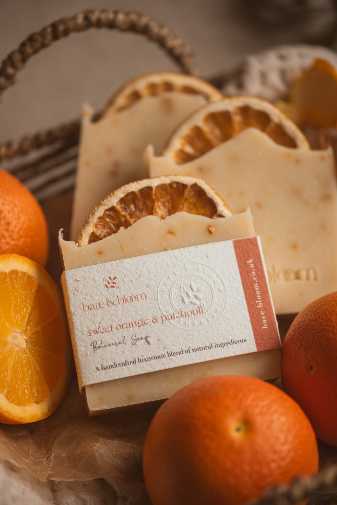 Sweet Orange & Patchouli Botanical Soap - Bare and Bloom