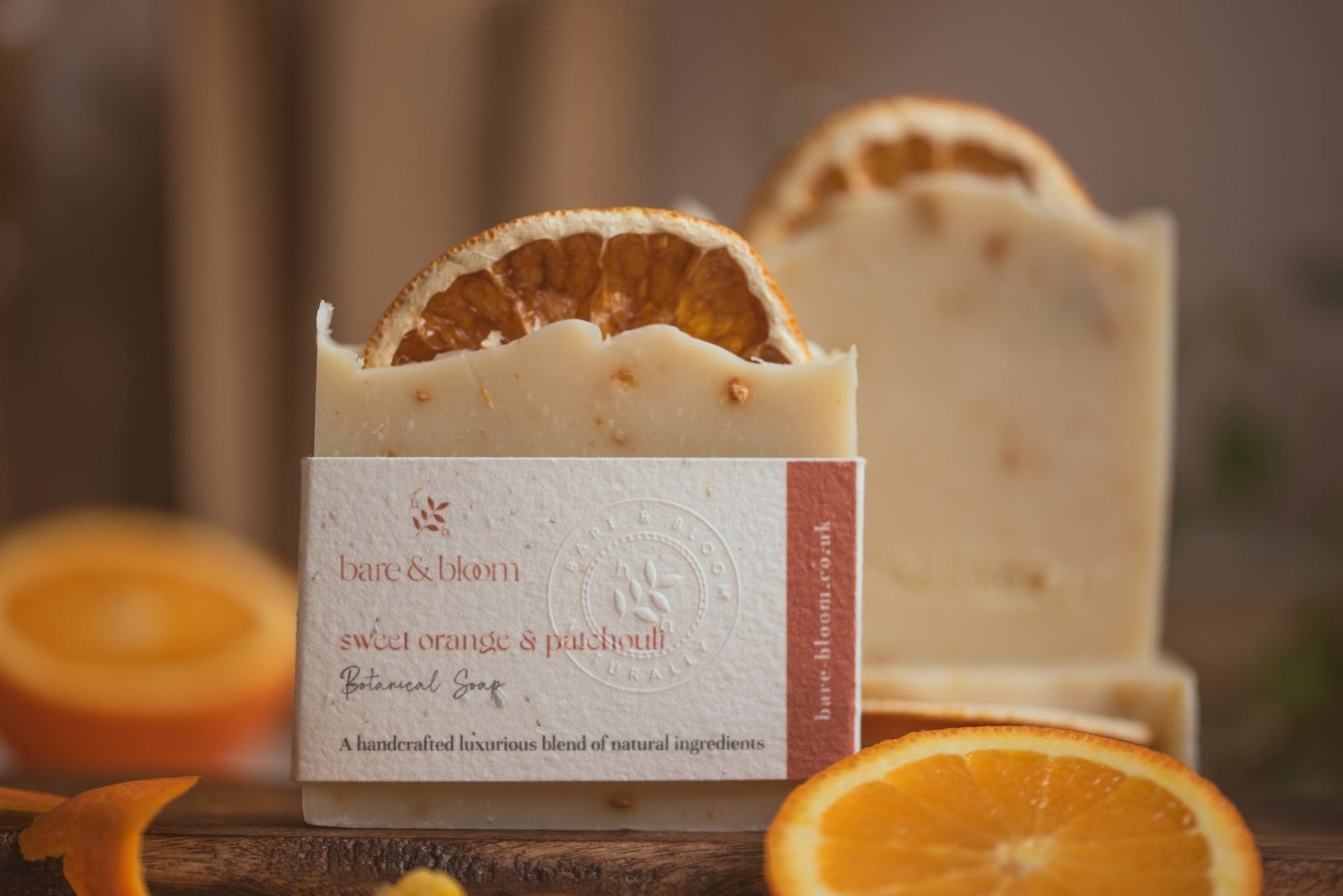 Sweet Orange & Patchouli Botanical Soap - Bare and Bloom