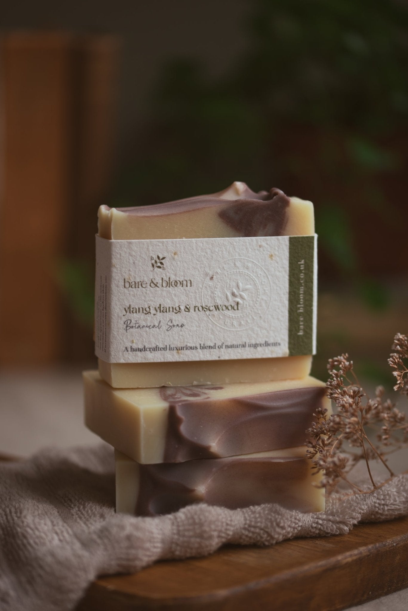 Ylang ylang & Rosewood Botanical Soap - Bare and Bloom