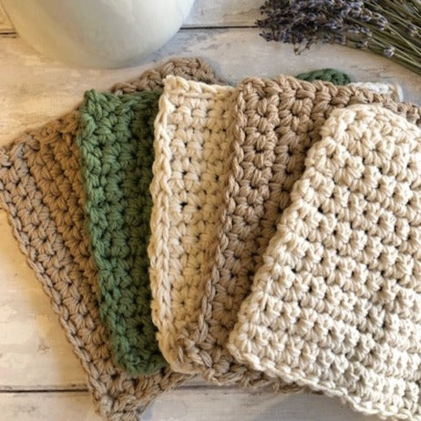 Hand Crocheted Cotton Wash Cloth